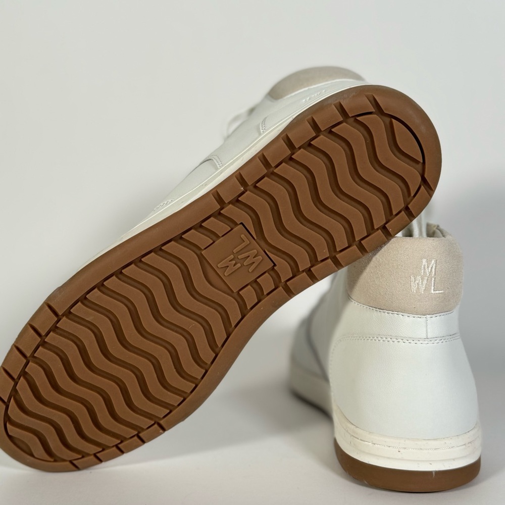 Madewell Court High-Top Sneakers in Antique White and Multi - Picture 5 of 8